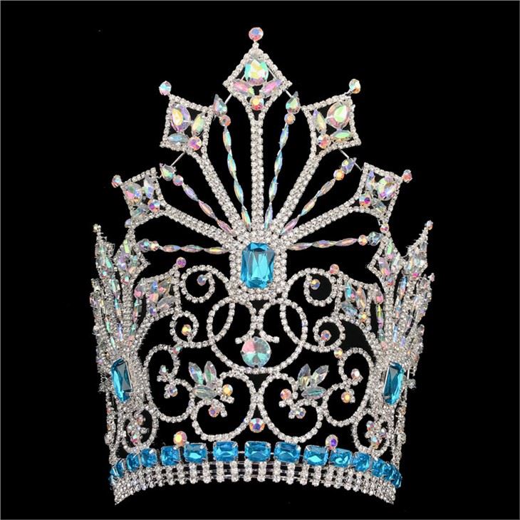 Scóranna Clocha AB Rhinestone Coróin Agus Tiara