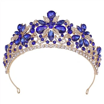 Mórdhíol Cailíní Corónach Faisean Accessories Tiaras Criostail Headbands mBan Corónach Tiara