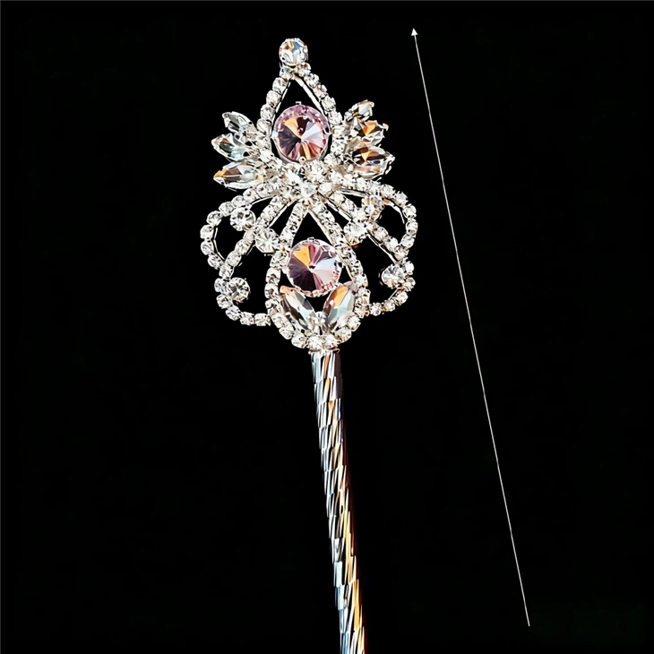Pink Stones Scepter For Queen Pageant factory